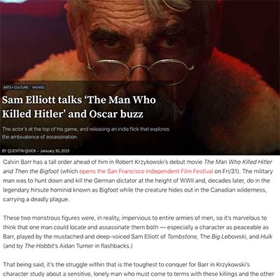 Sam Elliott talks ‘The Man Who Killed Hitler’ and Oscar buzz